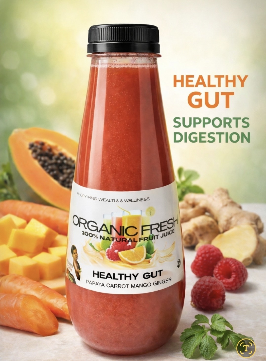 Organic Fresh – 100% Natural Juice Healthy Gut