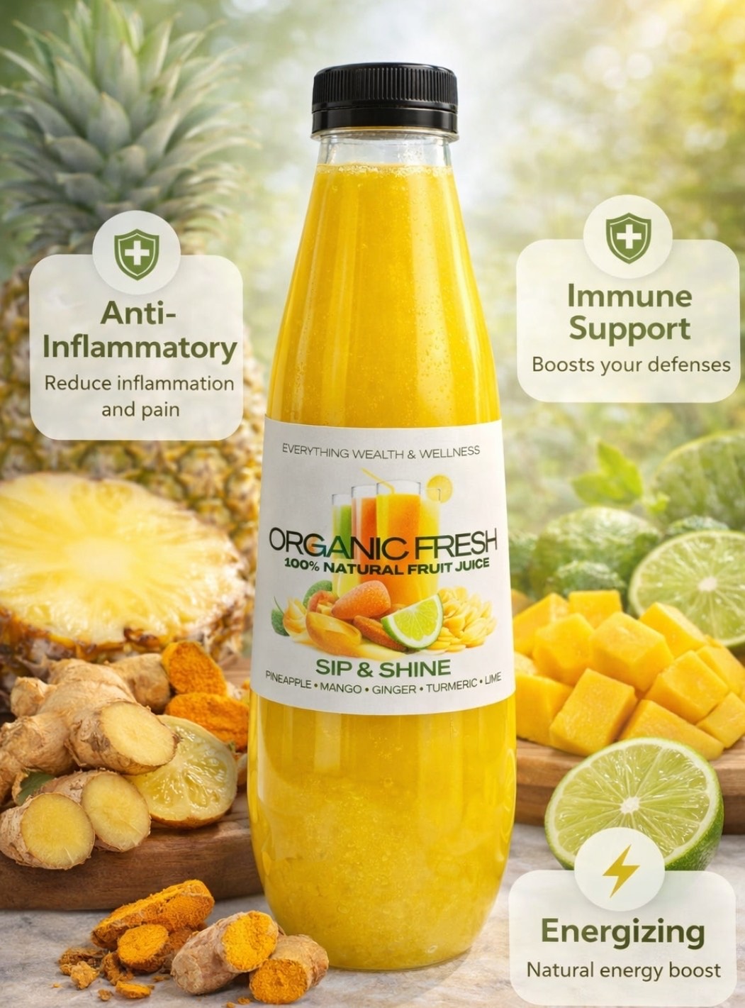 Organic Fresh – 100% Natural Juice Sip and Shine